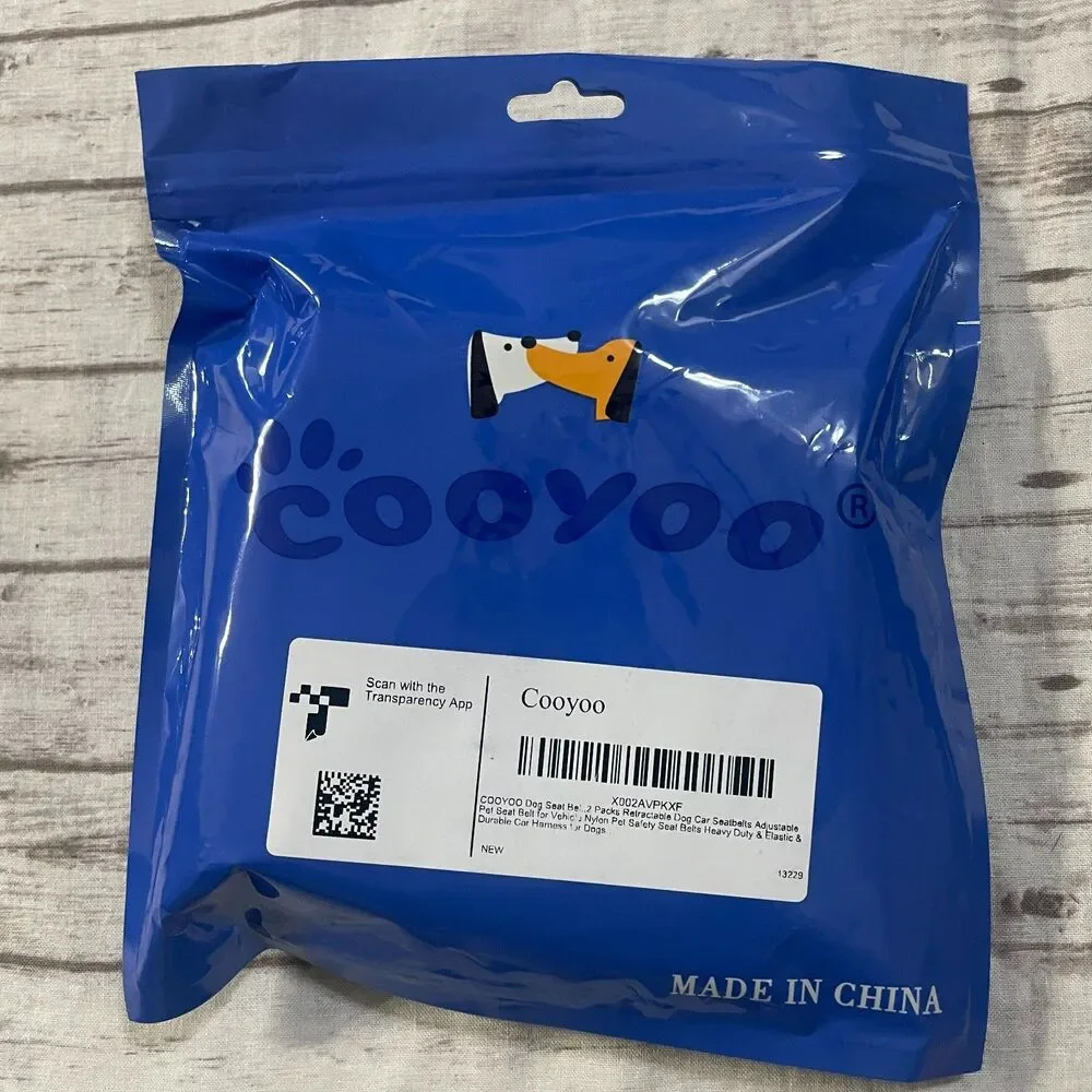 Dog Seat Belt Retractable Dog Car Adjustable Belt COOYOO